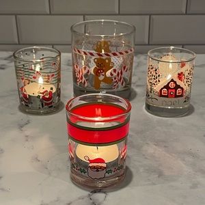 Christmas Votive Holder Set